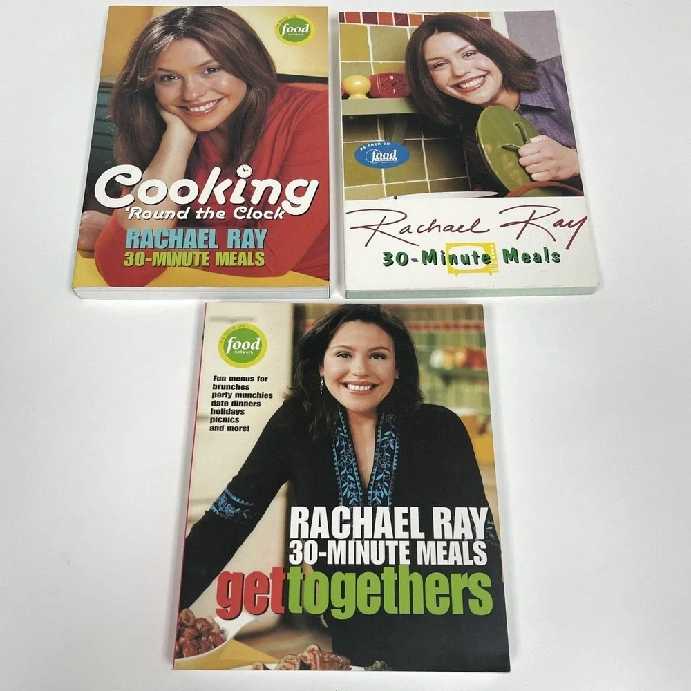 Rachael Ray Books 30-Minute‎ Meals Cookbooks Recipes Lot of 3